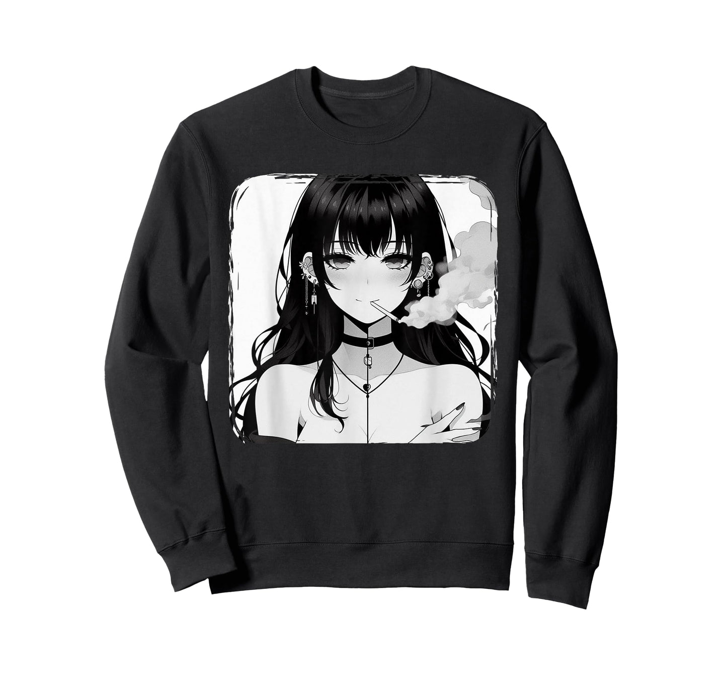 Anime Horror Girl Aesthetic Grunge Waifu Japanese Otaku T-Shirt