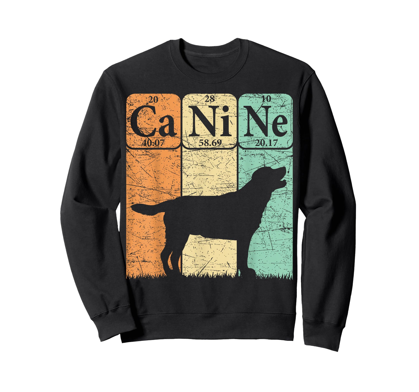 Labrador Retriever Dog Periodic Table Elements Dog Lover T-Shirt