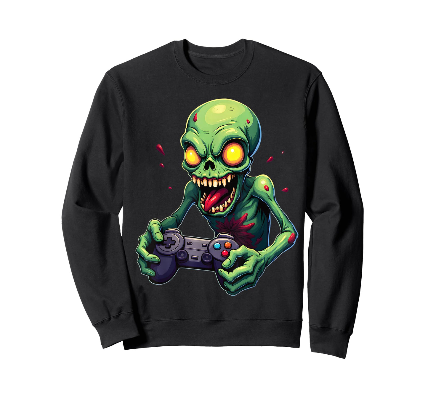 Game On Alien Gamer Creepy Playful Fun T-Shirt