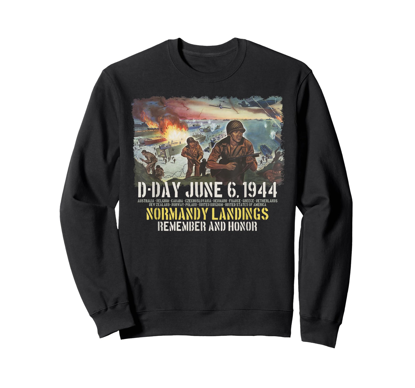 D-Day June 6, 1944 Normandy Landings Remember and Honor T-Shirt