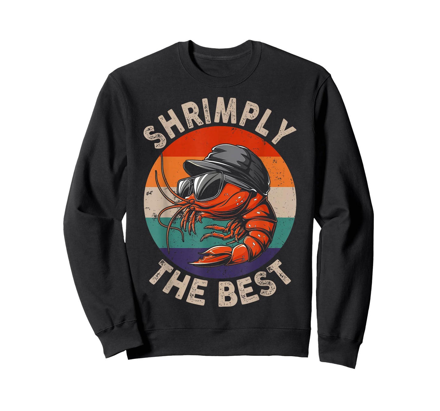 Shrimply The Best Funny Shrimp Catcher Shrimping Season T-Shirt