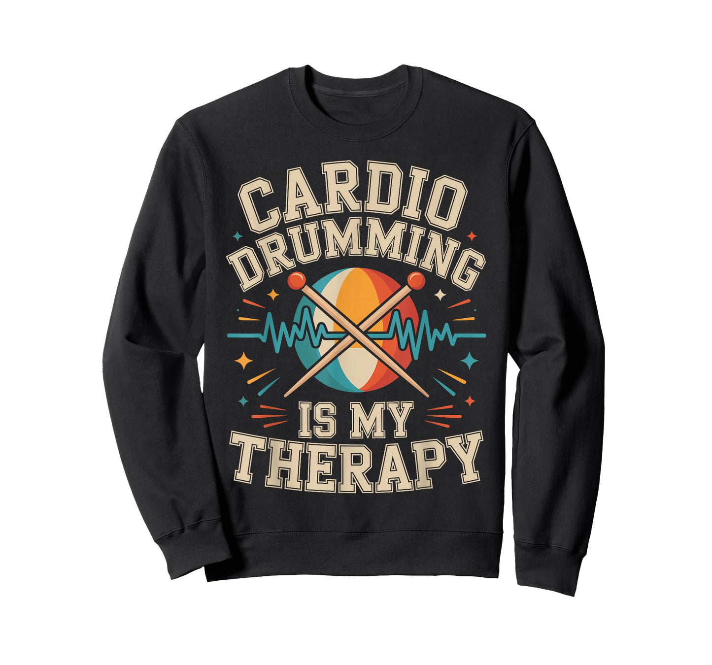 Cardio Drumming is My Therapy Funny Fitness Workout Class T-Shirt