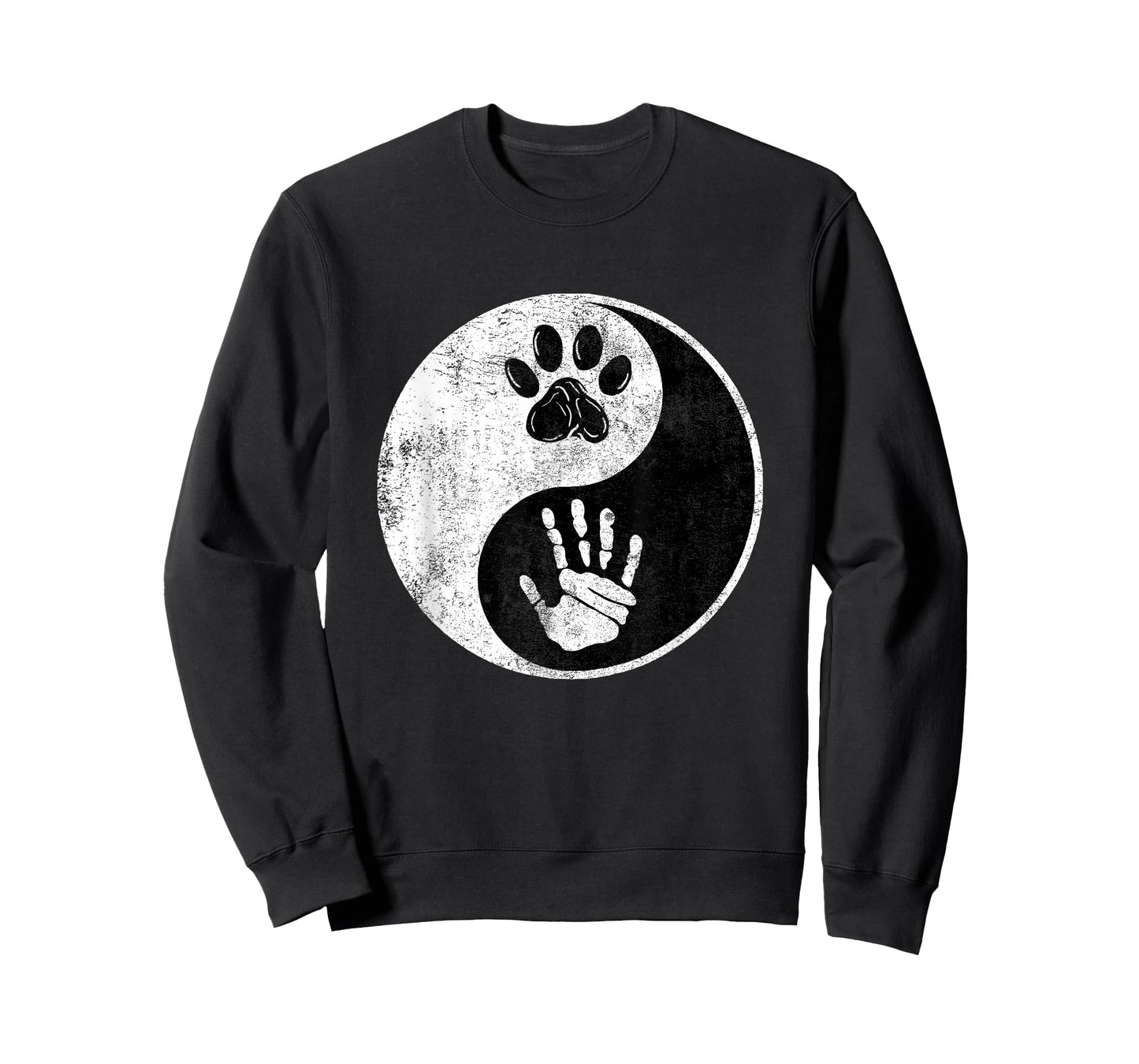 Paw Hand Yin Yang Cute Pet and Owner Harmony Balance Gift T-Shirt