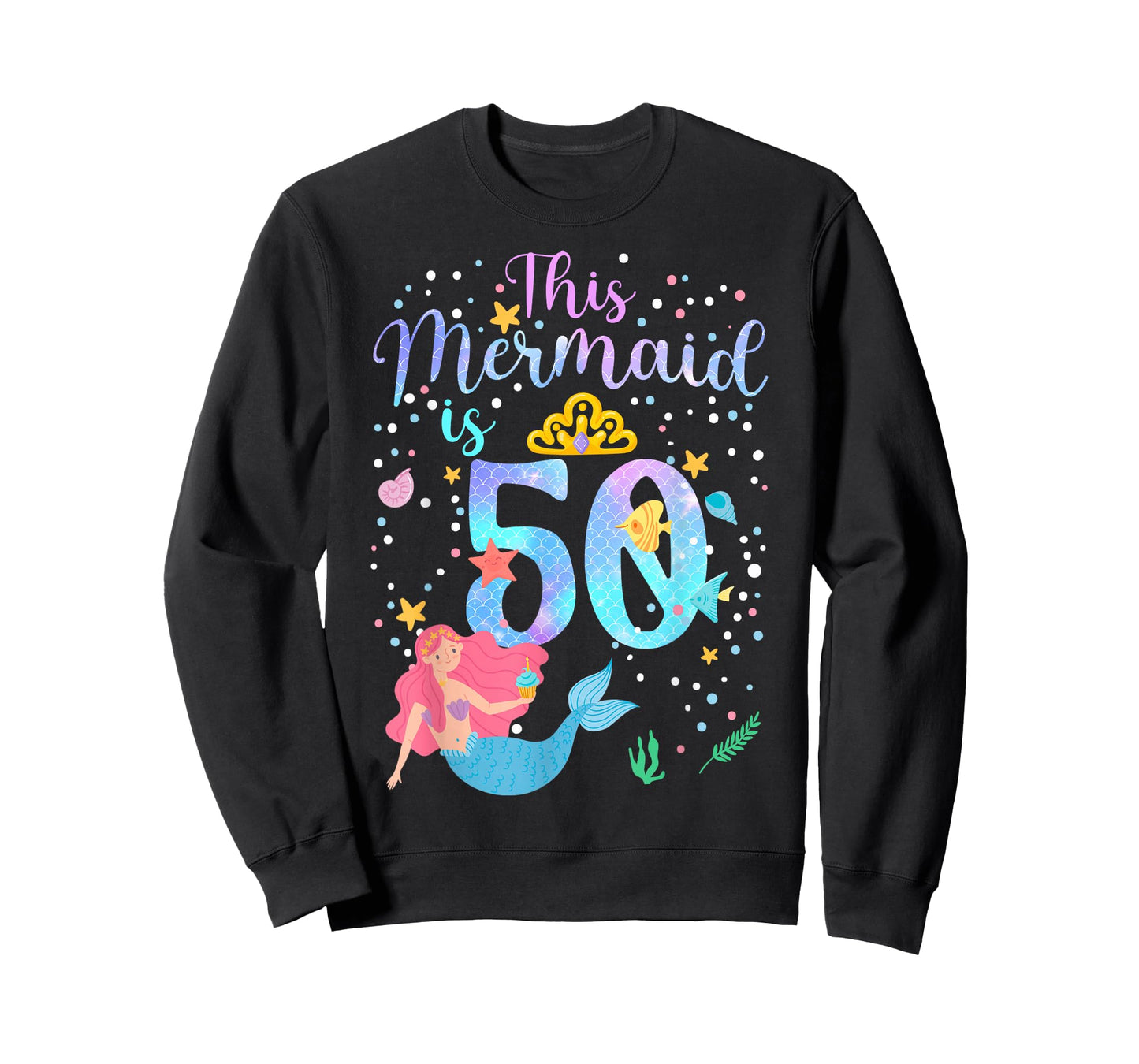 This Mermaid is 50 Under The Sea Birthday Party Theme T-Shirt