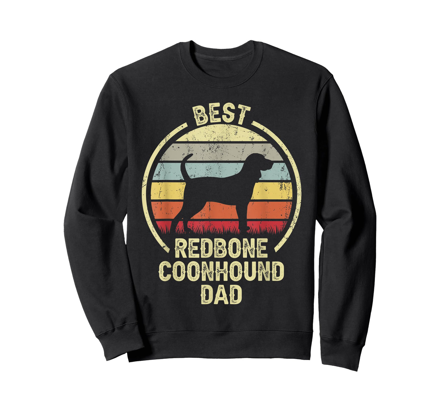 Best Dog Father Dad - Vintage Reds Redbone Coonhound T-Shirt for Men Women