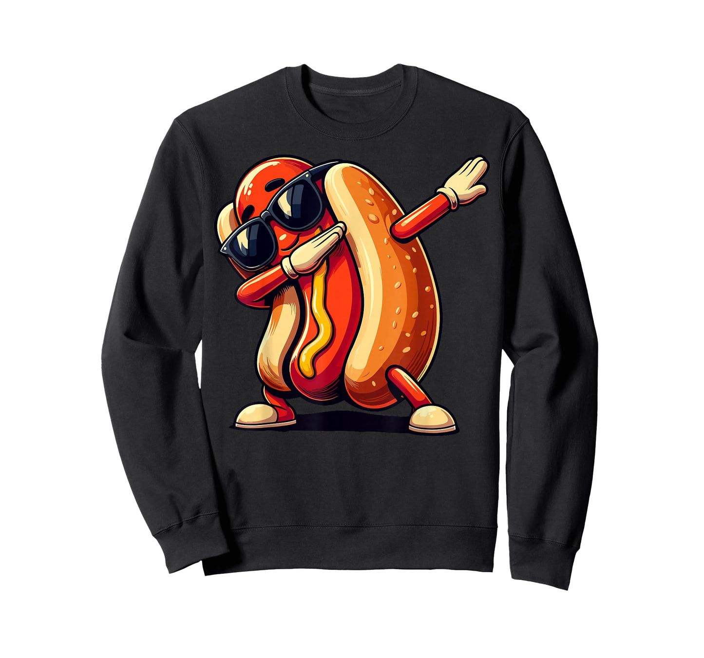 Cool Hot Dog Dabbing Funny Fast Food Hotdog Lovers Toddler T-Shirt