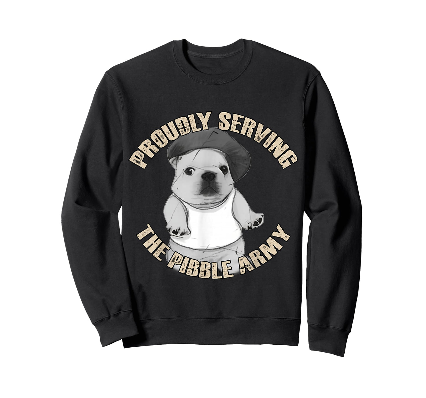 Proudly Serving The Pibble Army Funny Meme Dog T-Shirt