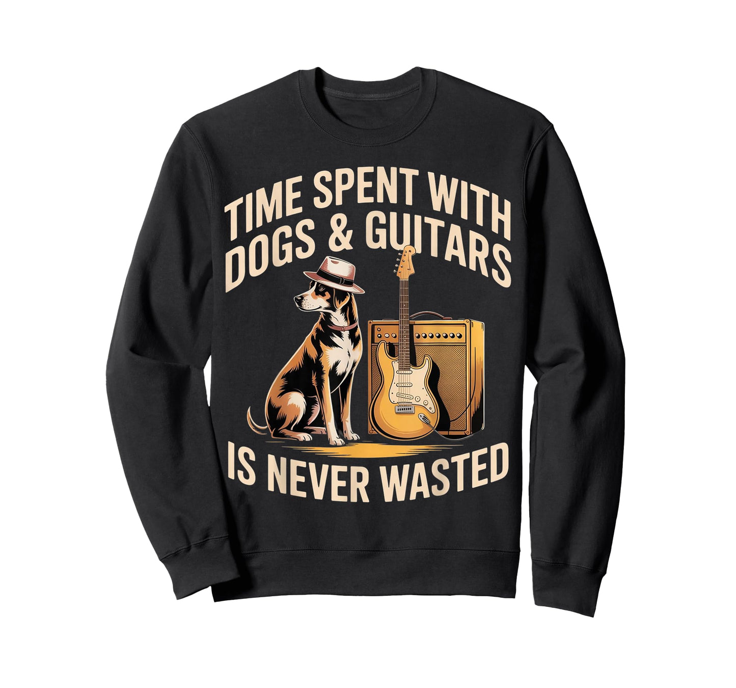 Time Spent with Dogs and Guitars is Never Wasted T-Shirt