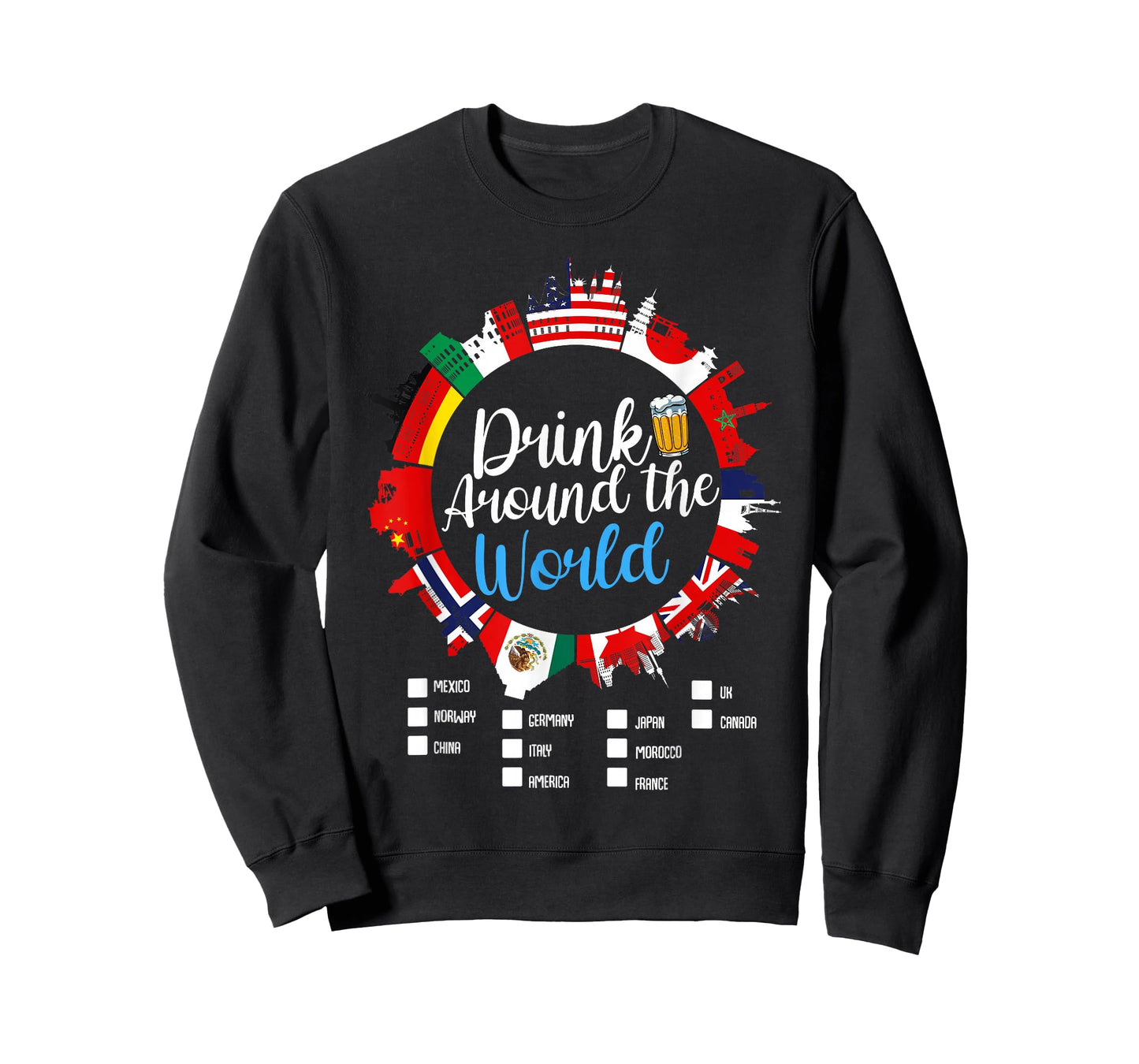 Getrnk Getrnke Bier Wein Mexiko Frankreich Norwe Adult Vacation Drinking Countries International National T-Shirt