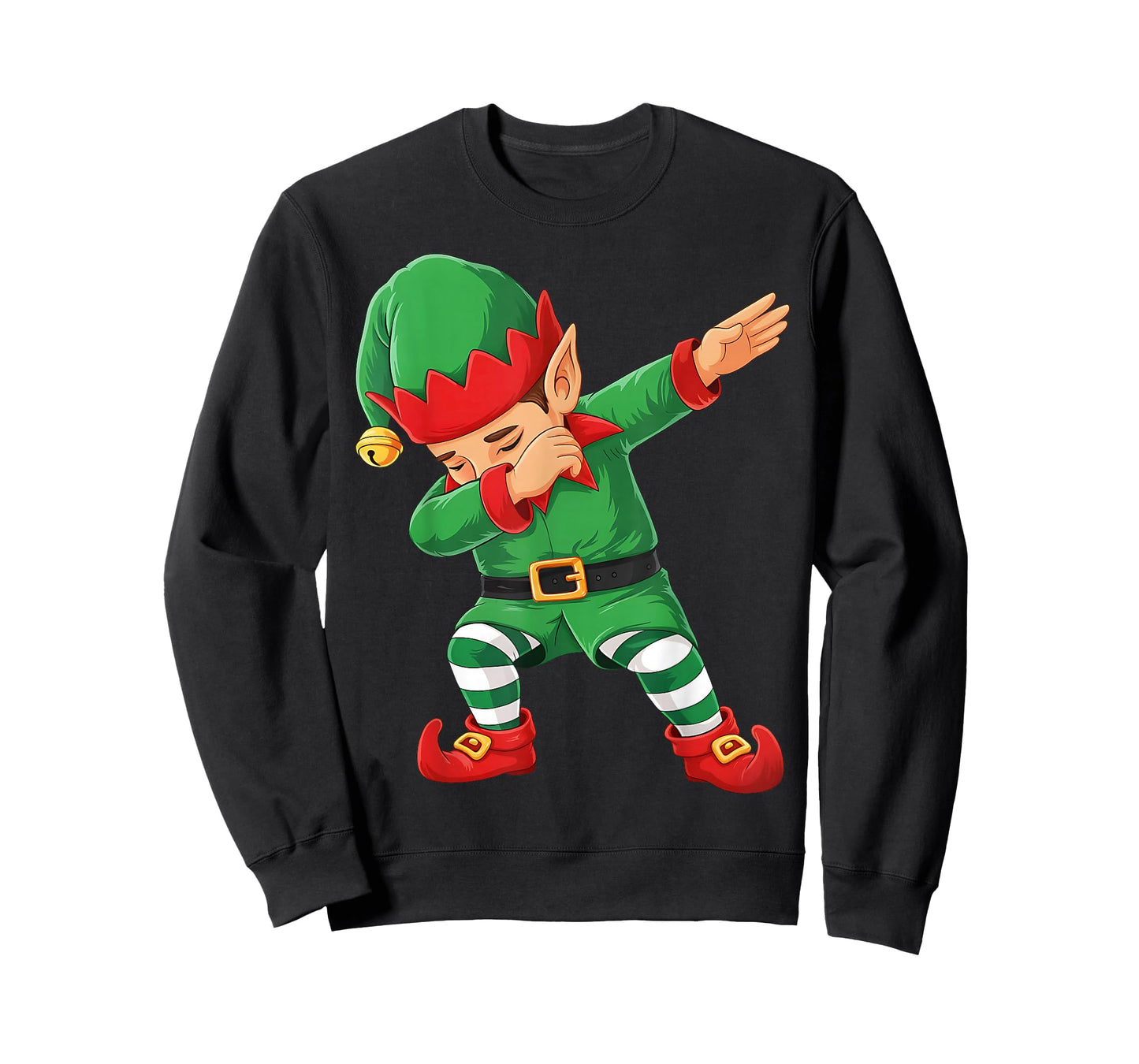 Dabbing Elf Squad Christmas Costume Girls Boys Men Xmas Dab T-Shirt