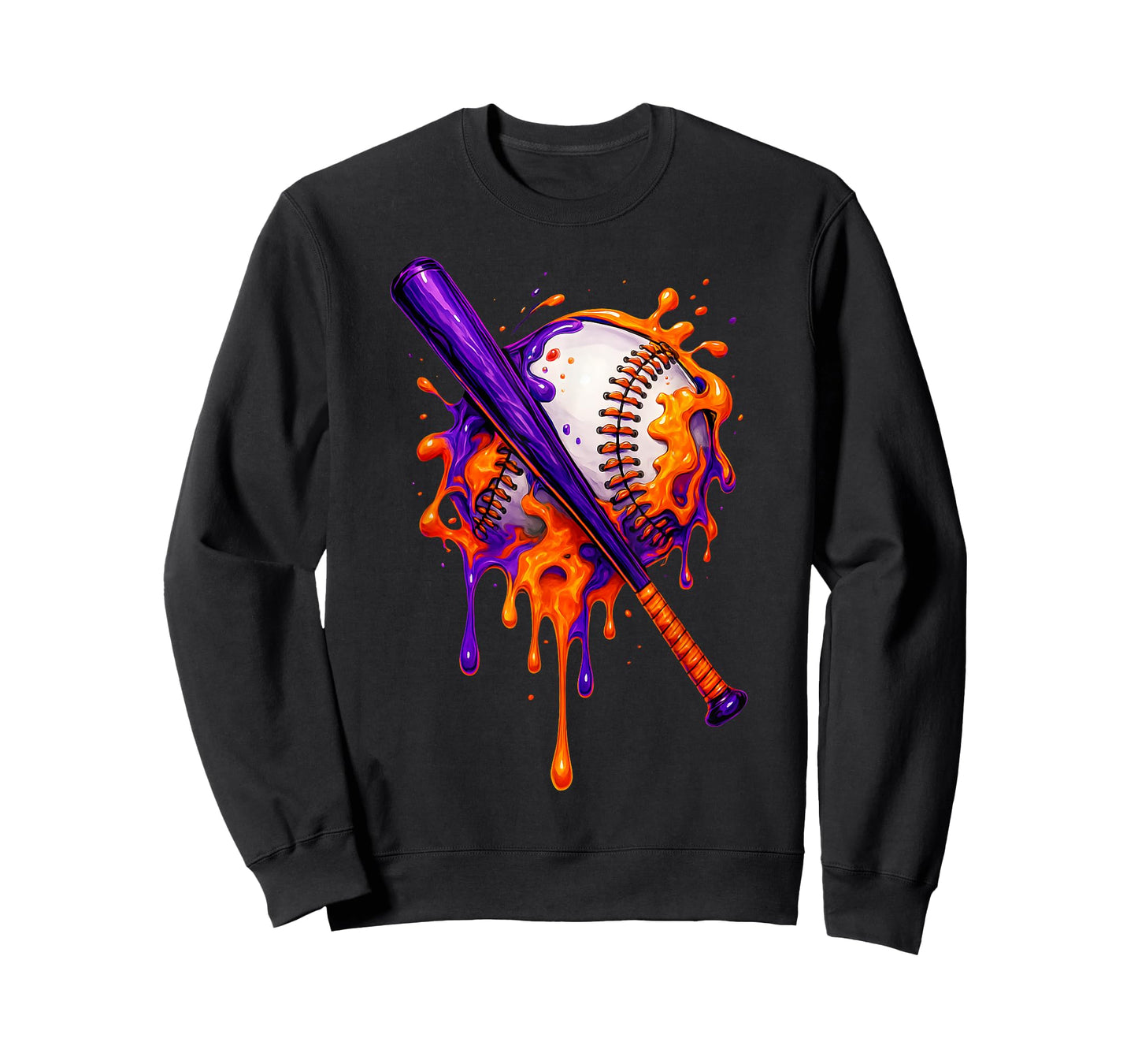 Respect The Drip Baseball Ice Cream Drip Halloween Men Boys T-Shirt