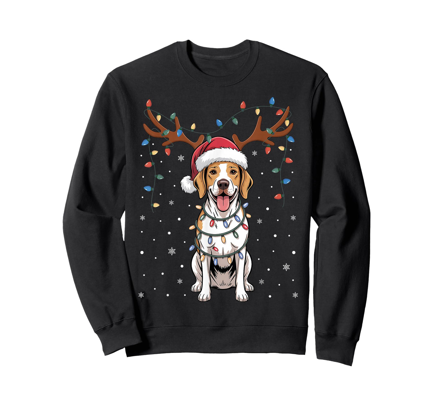 Christmas English Pointer Dog Santa Reindeer Xmas Pet Dogs T-Shirt