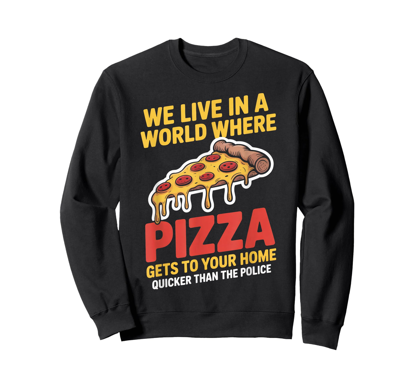 Pizza Gets to Your Home Pizza Delivery Guy Baking Food Pizza T-Shirt