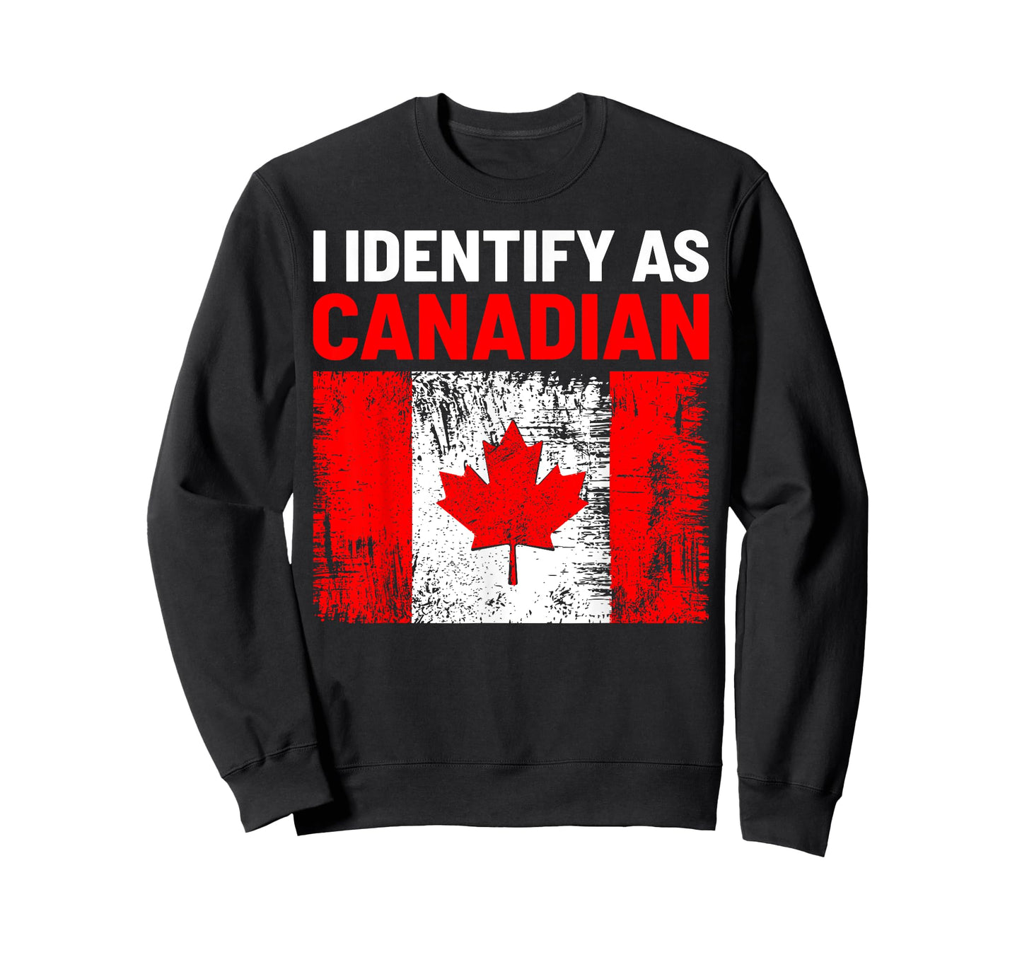 I Identify As Canadian Maple Leaf Funny Canada Lovers T-Shirt