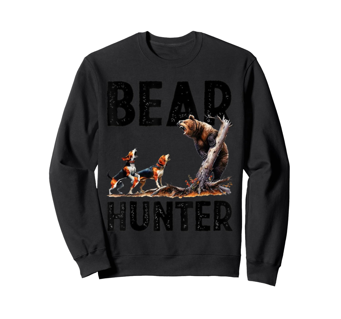 Hunting Bear Retro Dog Bear Hound Dog Hunting T-Shirt