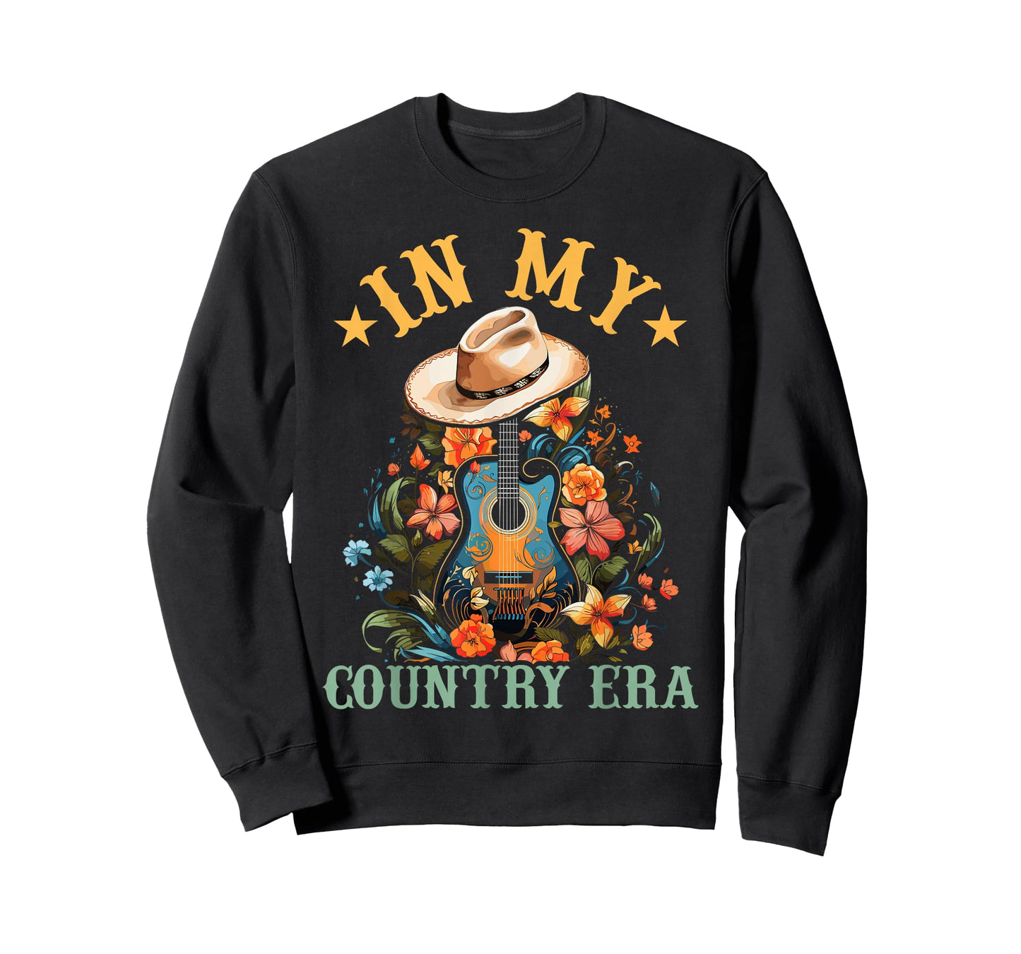 In My Country Era Funny Guitar Western Man Woman T-Shirt