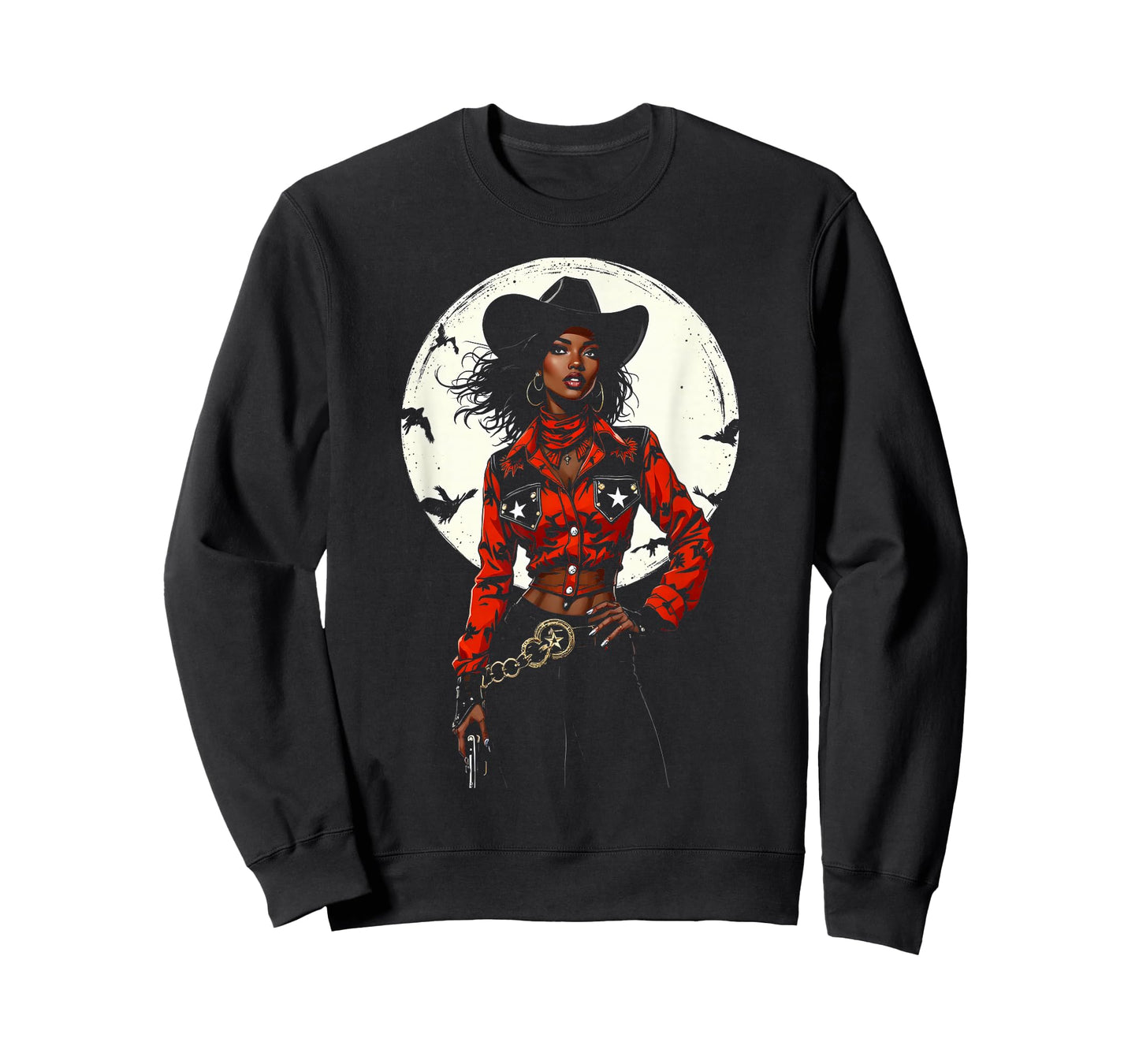 Black African America Cowgirl Western Rodeo Country Texas T-Shirt