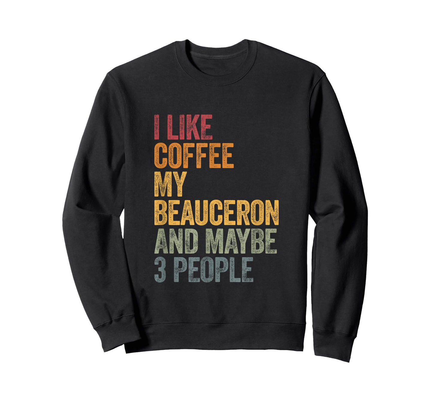 Coffee and my beauceron 3 people dog dogs saying gift T-Shirt