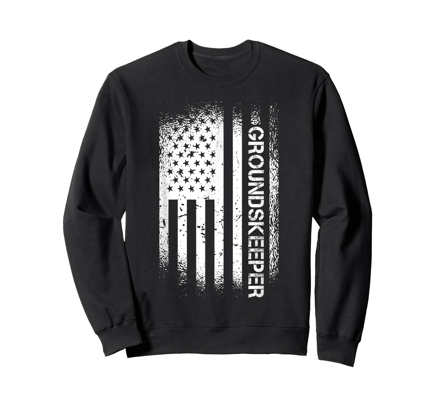 Patriotic Groundskeeper With American Flag T-Shirt
