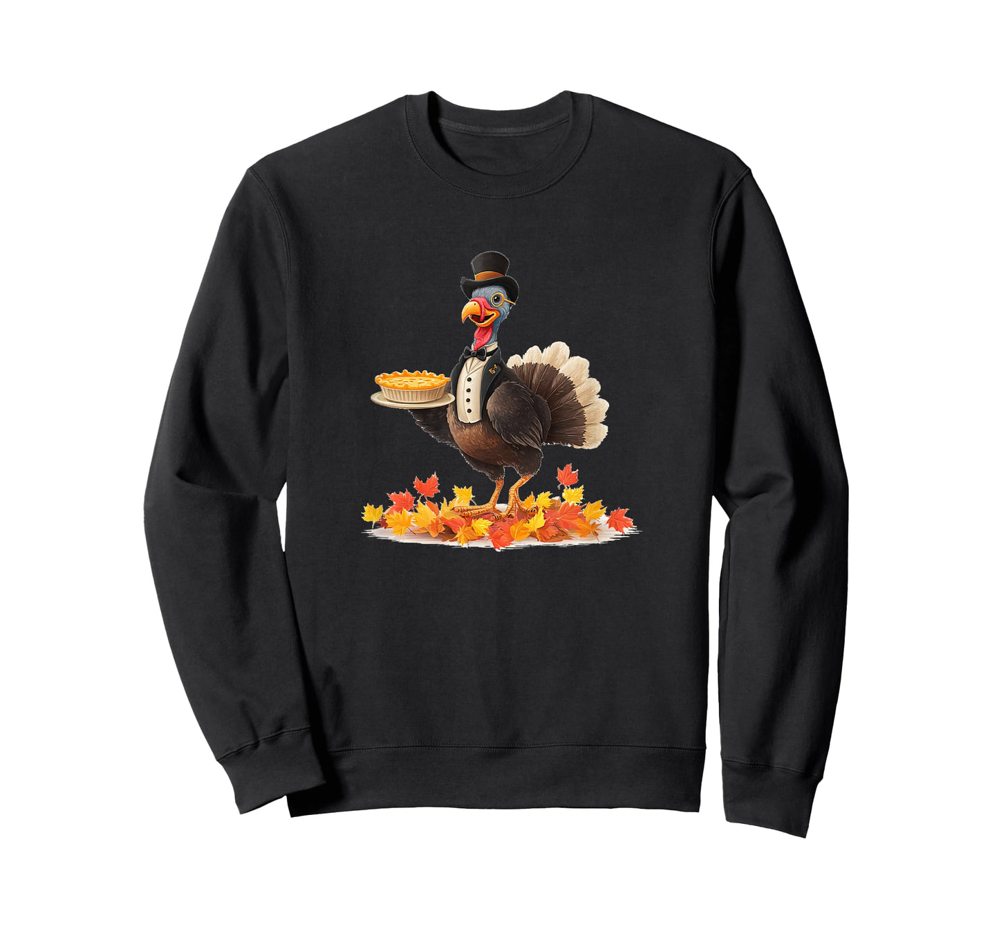 Autumn Leaves and Well Dressed Turkey with Fall Pie T-Shirt