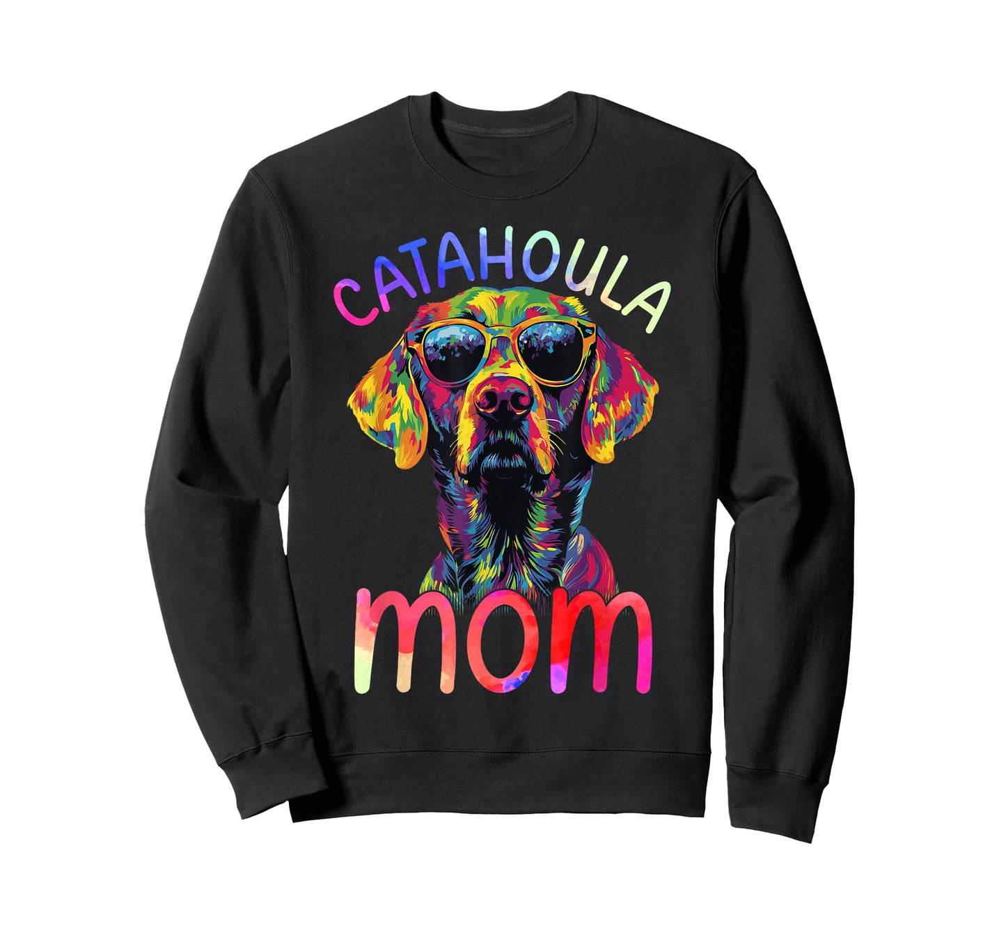 Catahoula Mom Colorful Pop Art Womens Catahoula Leopard Dog T-Shirt