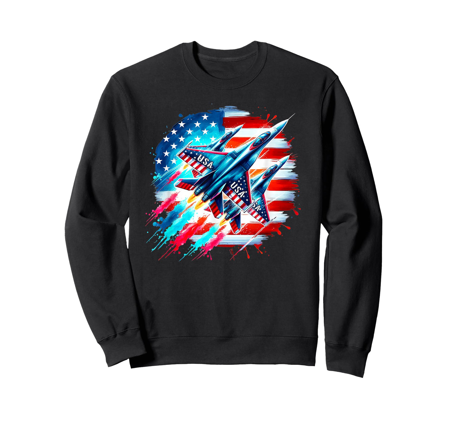 Patriotic USA Jets American Flag America 4th of July T-Shirt