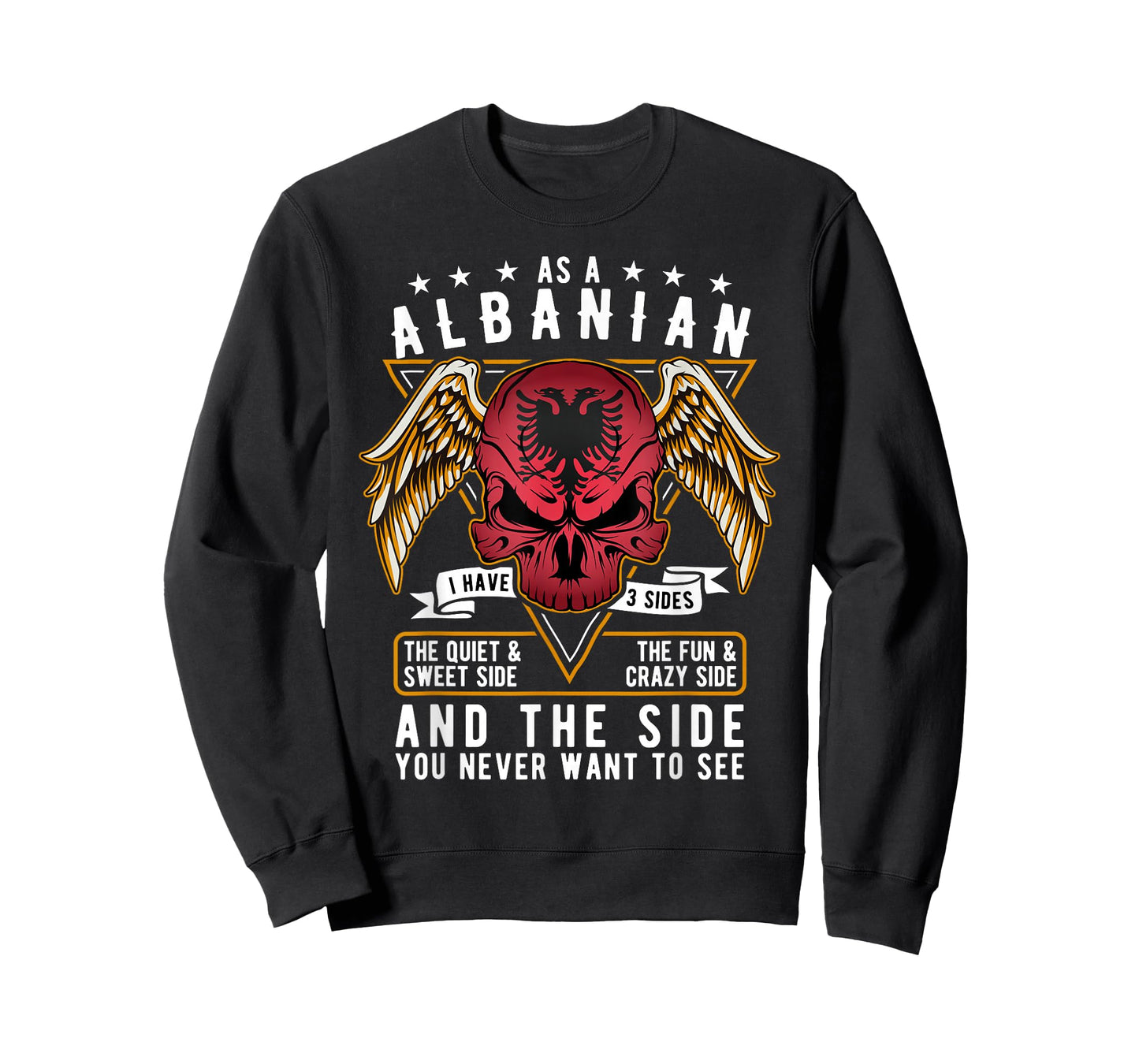 Albanian Shirt Albania Flag Skull Albanian Roots Heritage T-Shirt