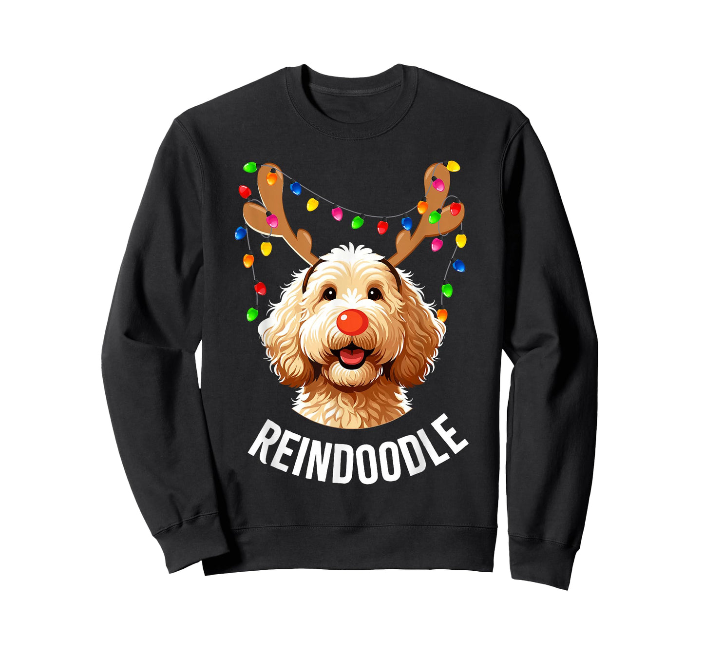 Christmas Goldendoodle Reindeer Doodle Dog Reindoodle Dog T-Shirt