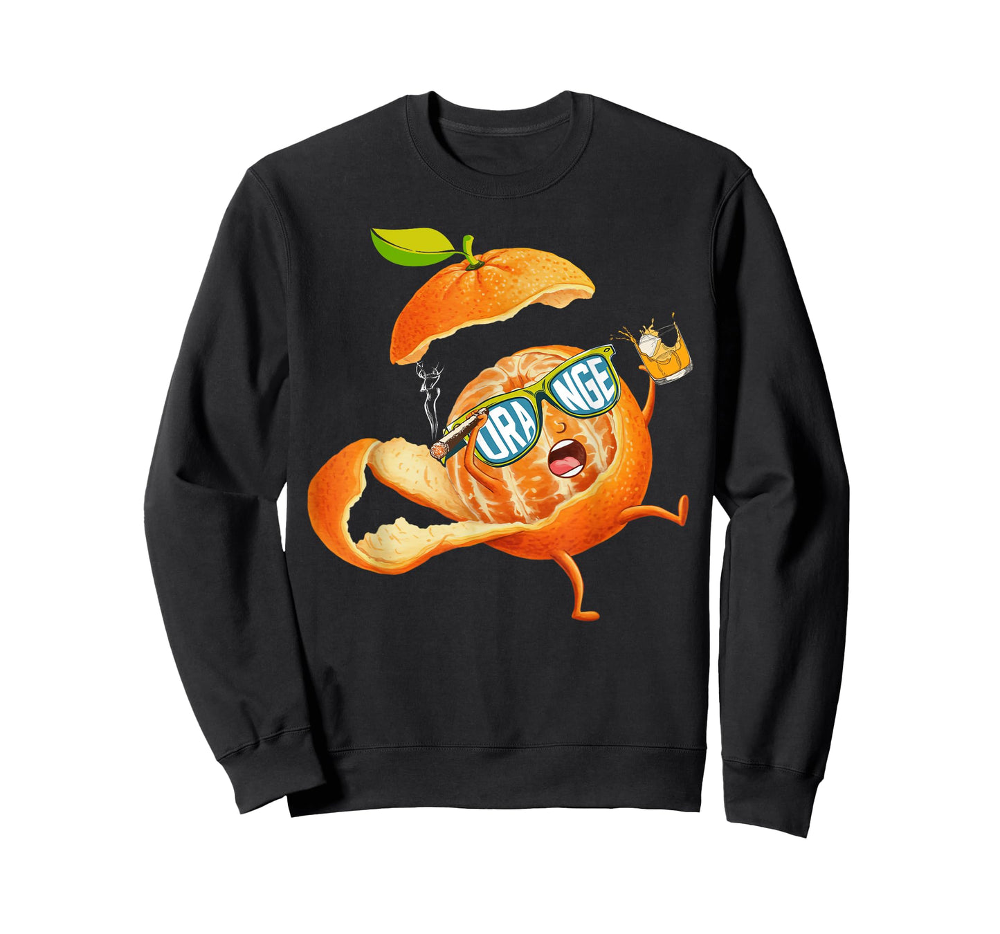 Orange Cute Fruit Relaxing Lazy Funny T-Shirt