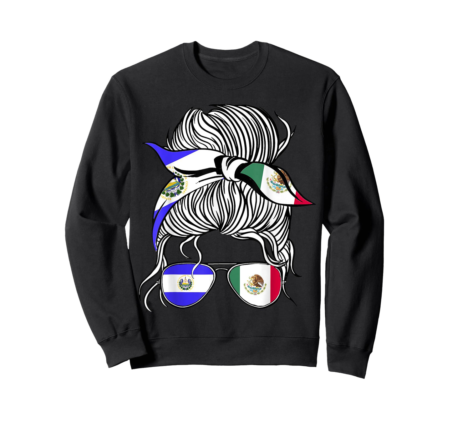 El Salvador Flag Mexico Grown Women Girl Country T-Shirt