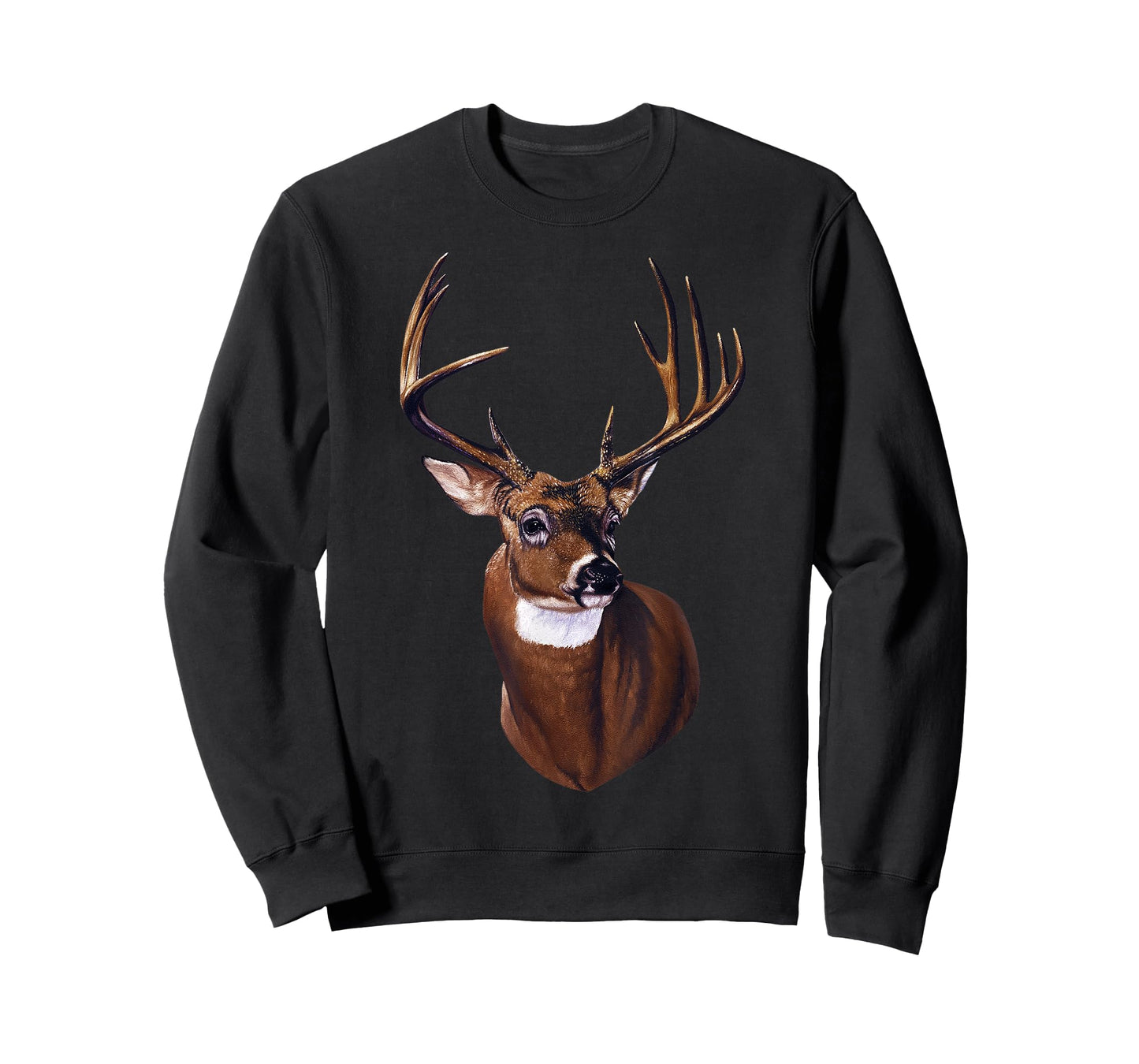 Whitetail Deer Portrait Antlers Wildlife Animal Graphic T-Shirt