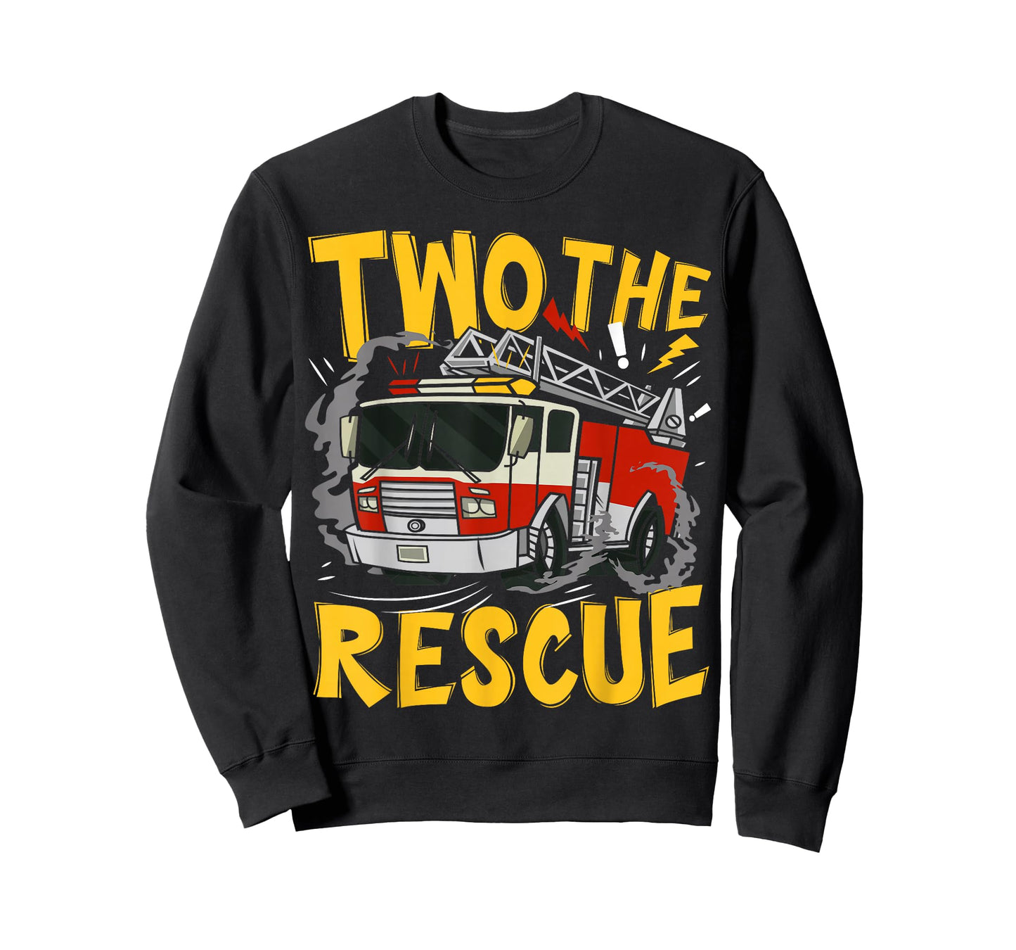 Two The Rescue Firetruck 2 Yr old boy 2nd Birthday Party T-Shirt