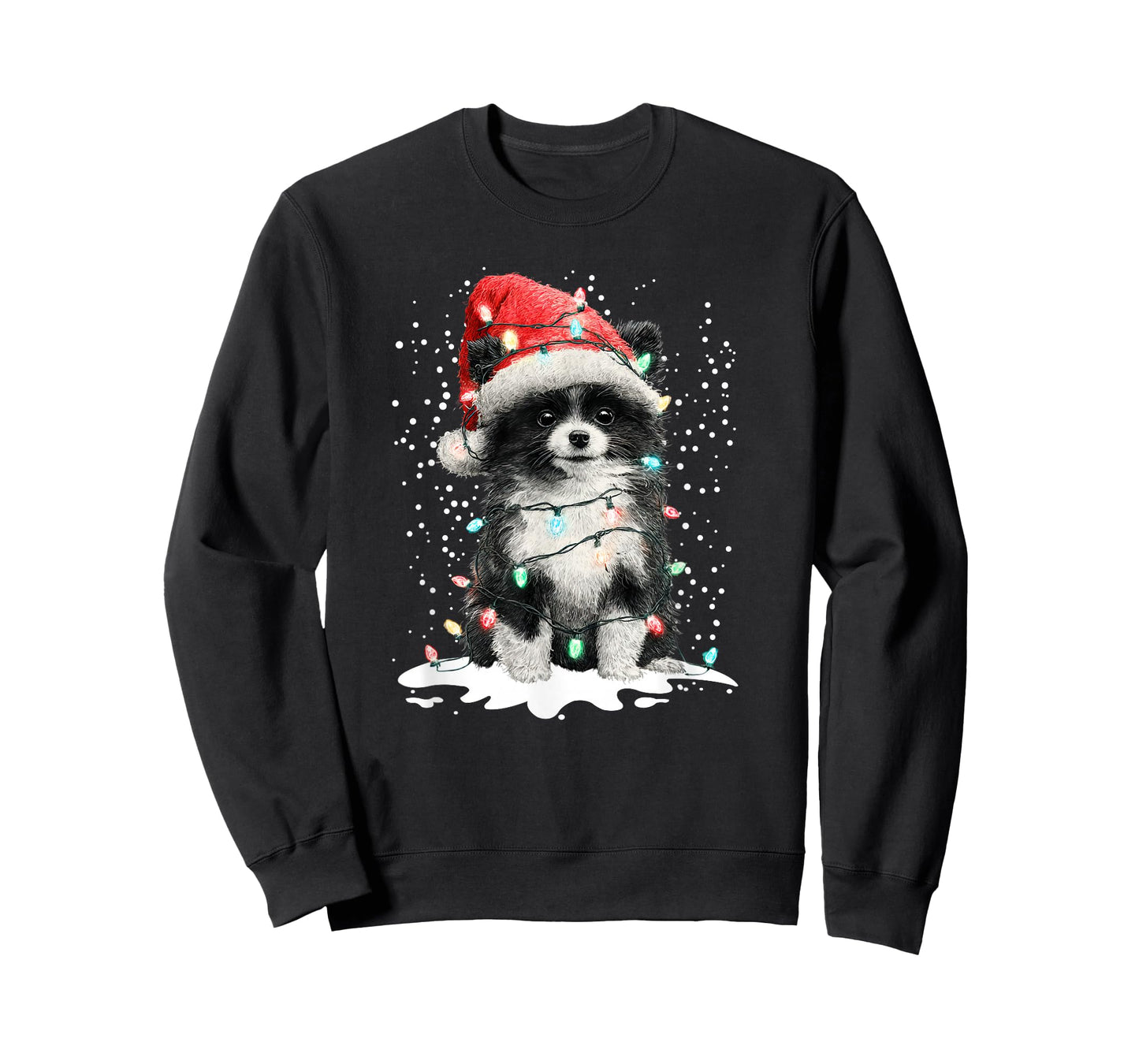 Dog Xmas Men Women Favorite Pomeranian Christmas T-Shirt