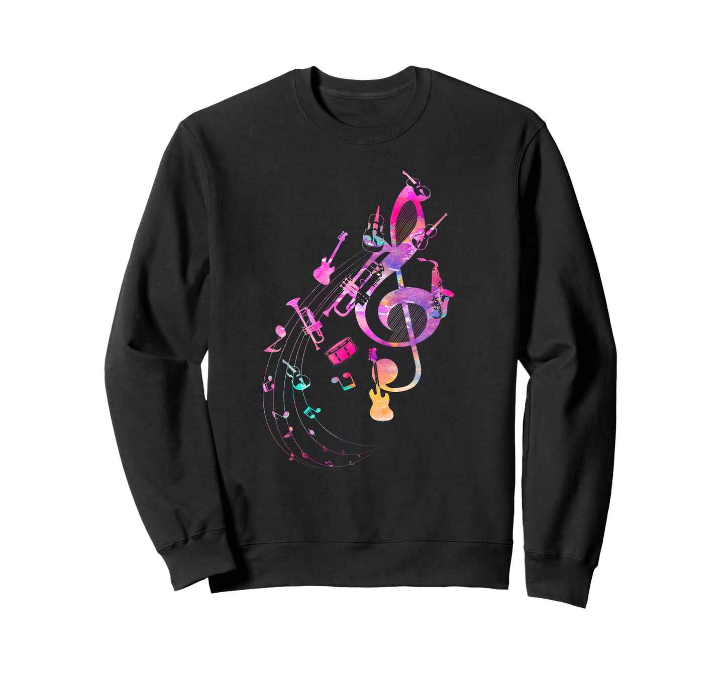 Musical Instrument Music Notes Musician Treble Clef T-Shirt