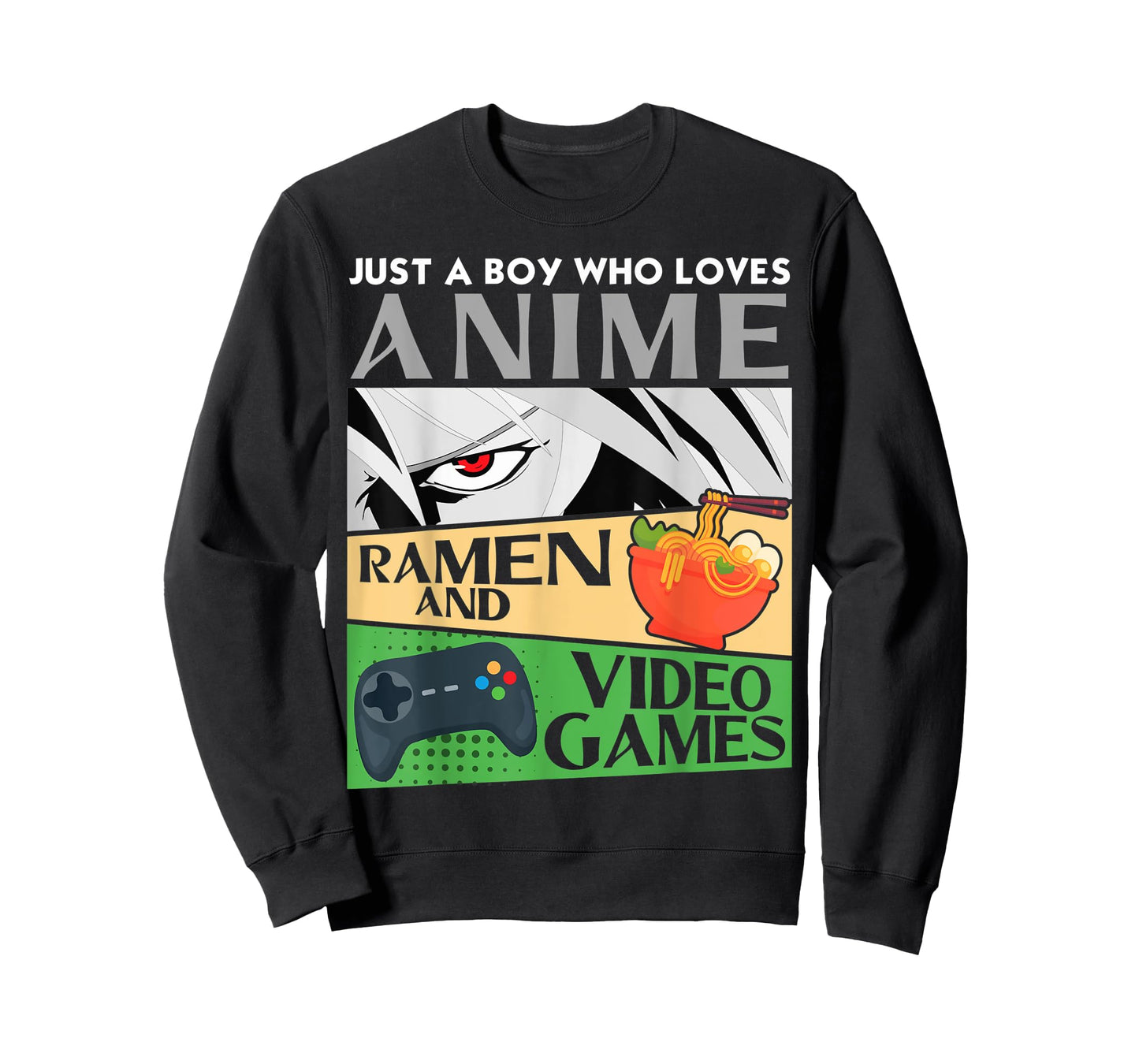 Just A Boy Who Loves Anime Ramen and Video Games Introvert T-Shirt