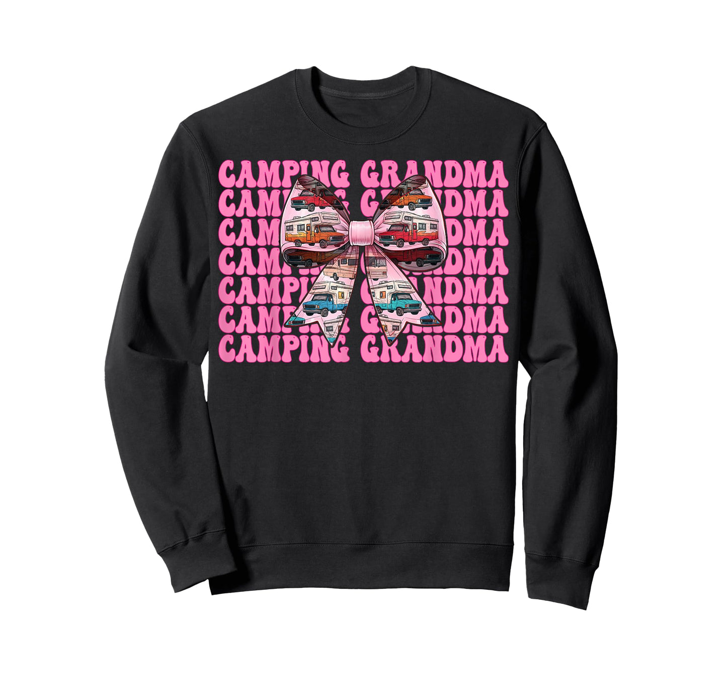 Camping Grandma RV Camping Camper Motorhome Nana Coquette T-Shirt