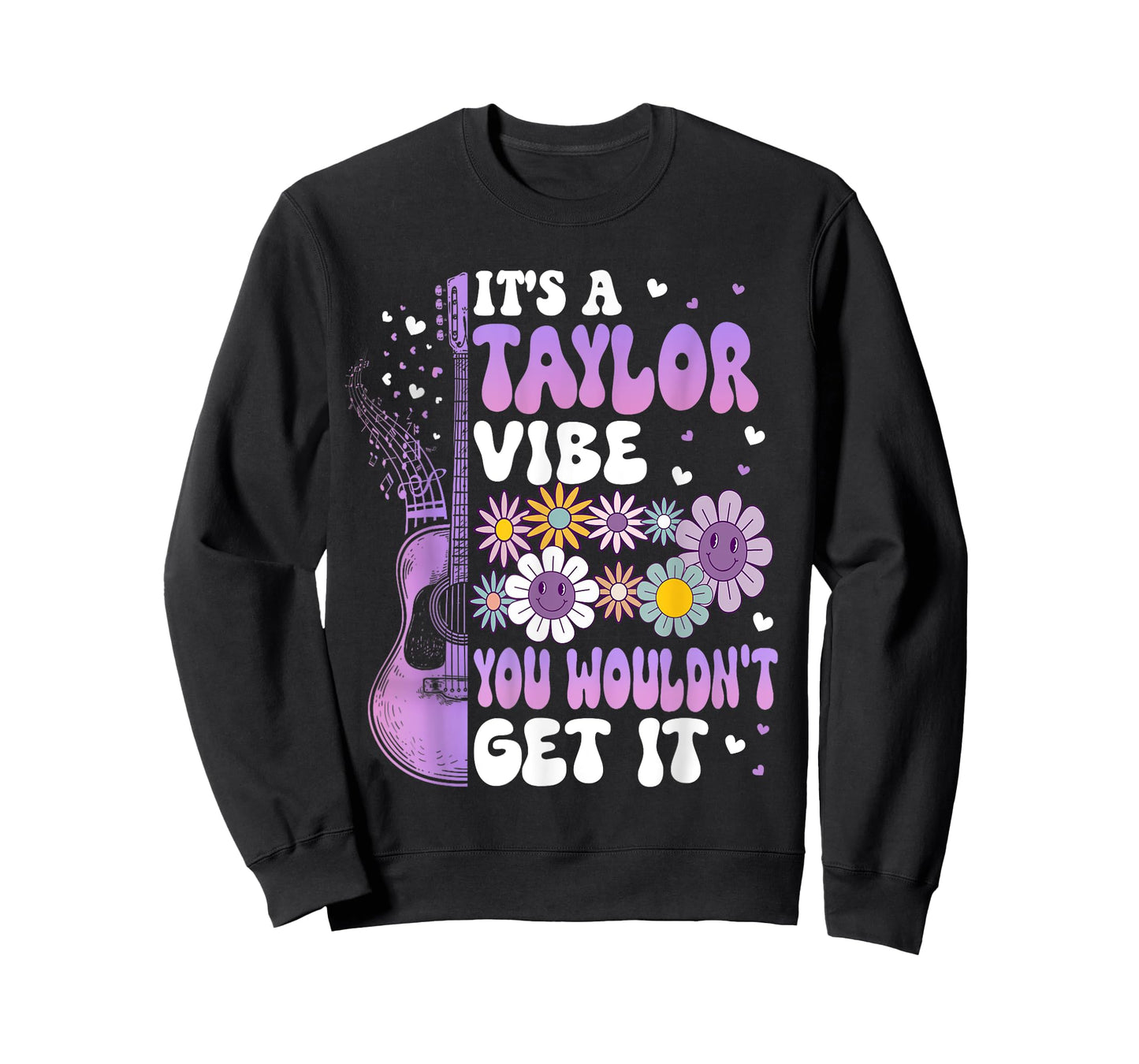 Girl Retro Taylor First Name Personalized Groovy It's A Taylor Vibe You Wouldn't Get It Groovy Unisex-Adults, Kids Black Short Sleeve Cotton 65%, Polyester 35% Small Classic Fit Imported T-Shirt