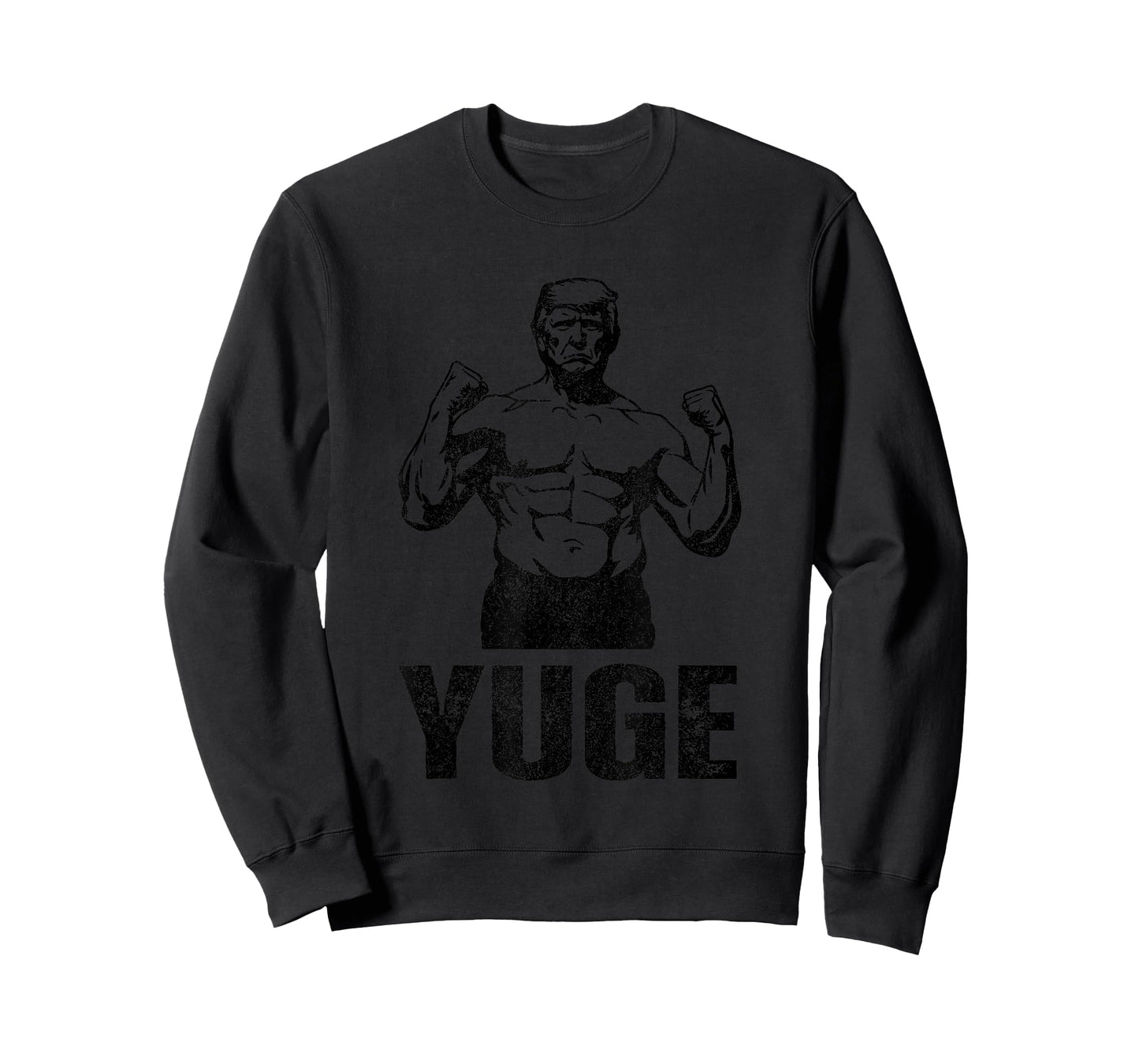 Muscle Trump 2024 Yuge Muscular Flex Trump Funny Patriotic Vintage Workout Gym T-Shirt