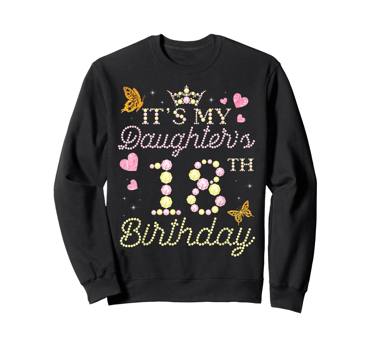Happy Mom Dad Mother Father It's My Daughter's 18th Birthday T-Shirt