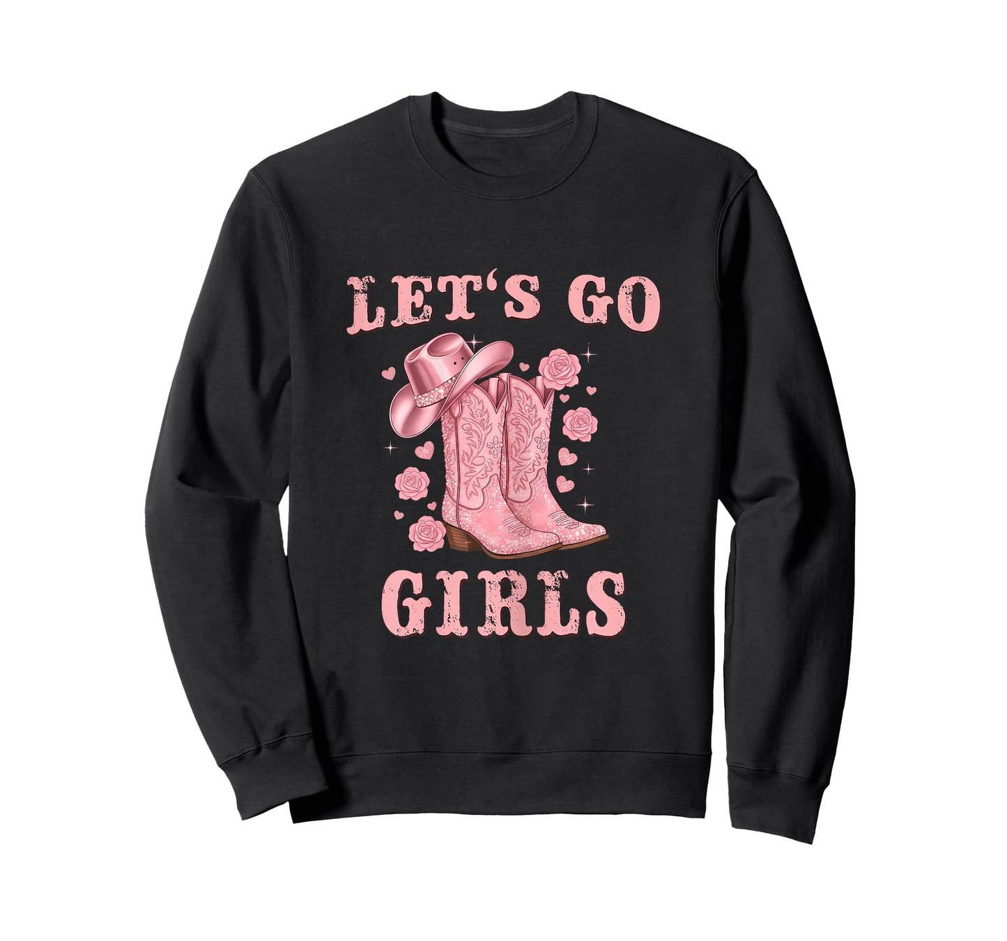 Country Girls Rodeo Woman Pink Cowgirl Lets Go Girls T-Shirt