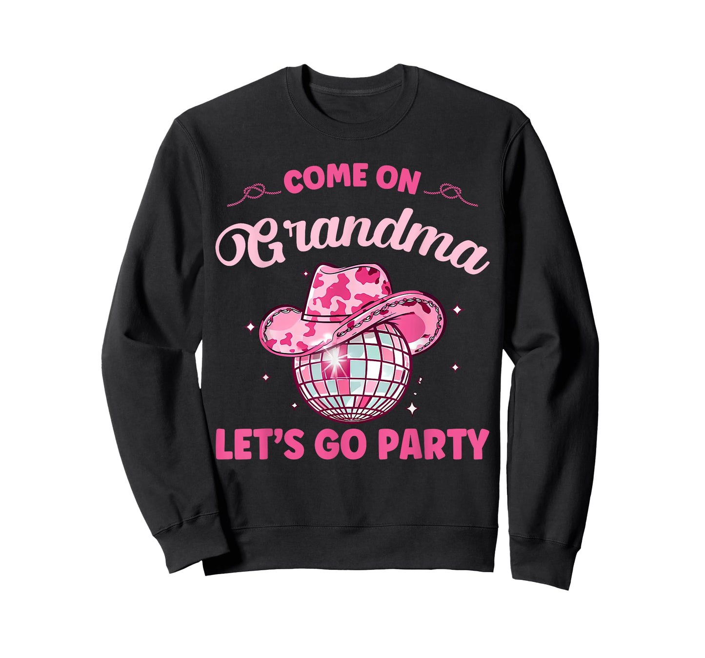 Come On Grandma Let's Go Party Birthday Party Disco Cowboy T-Shirt