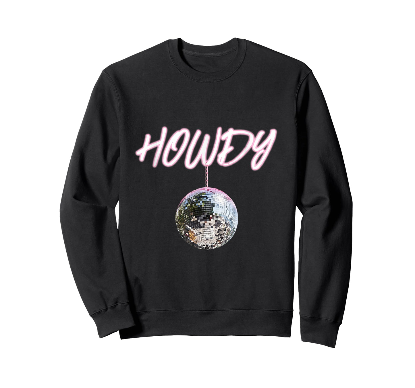 Pink Cowgirl Disco Ball Cowboy Howdy T-Shirt