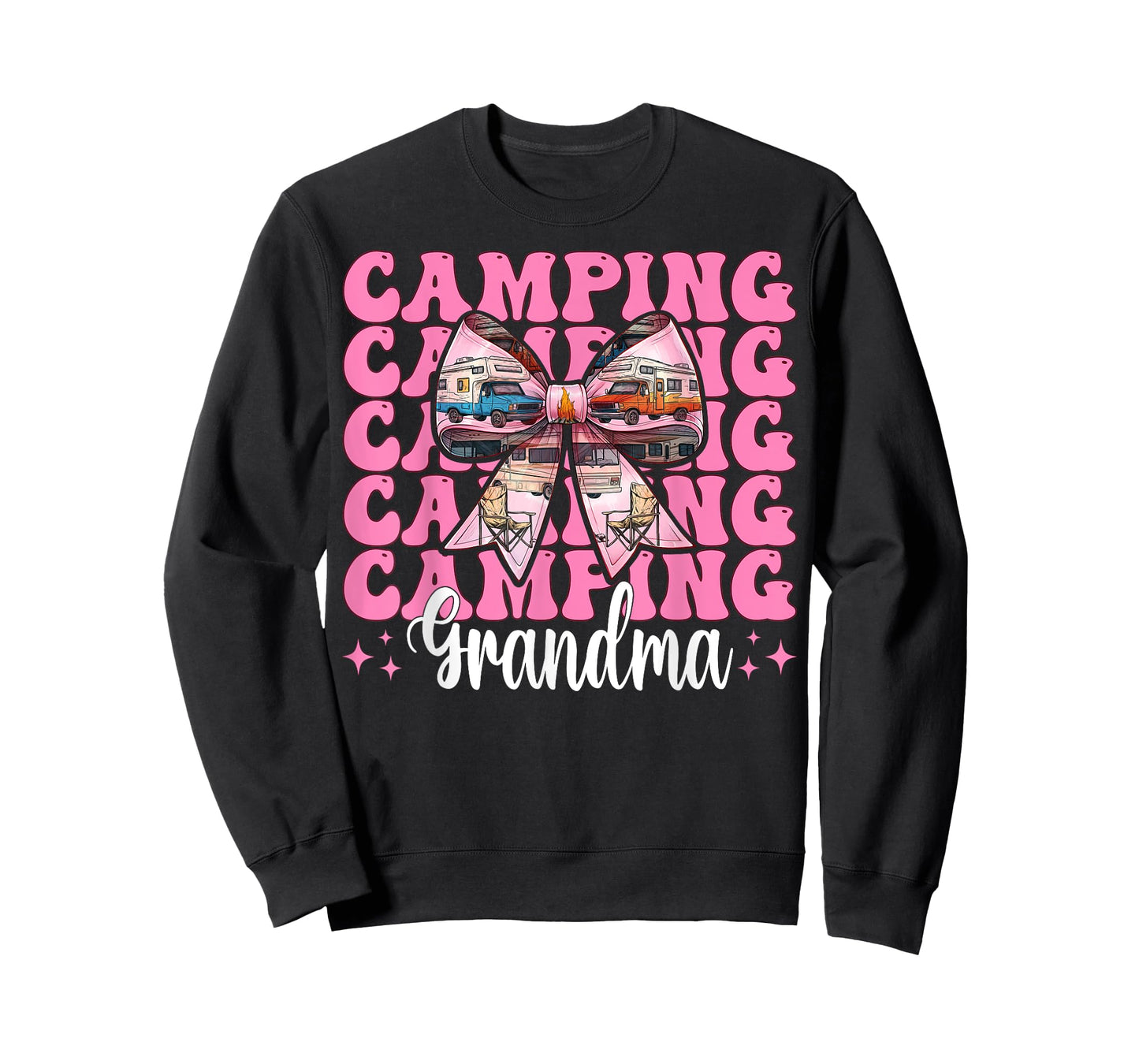 Camping Grandma RV Camping Camper Motorhome Nana Coquette T-Shirt