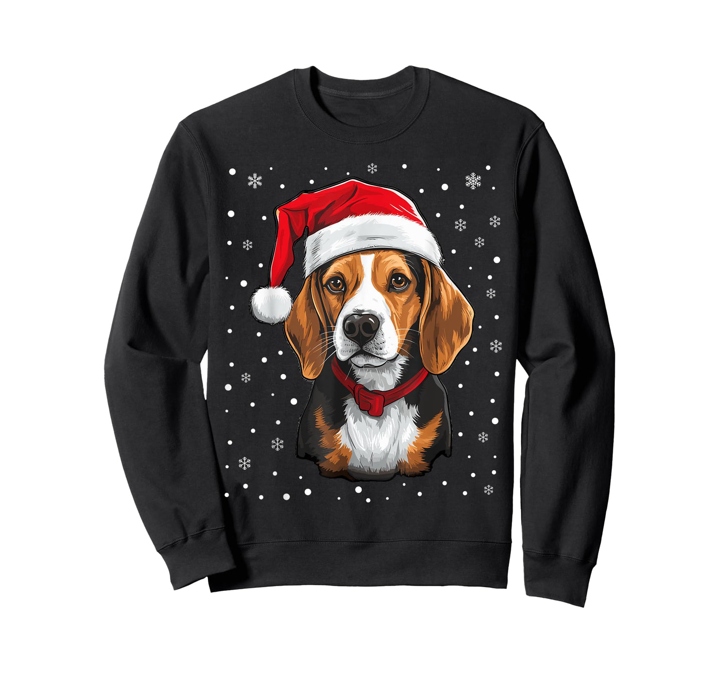 Beagle Dog Christmas Santa Hat Xmas Pajama for Adults kids T-Shirt