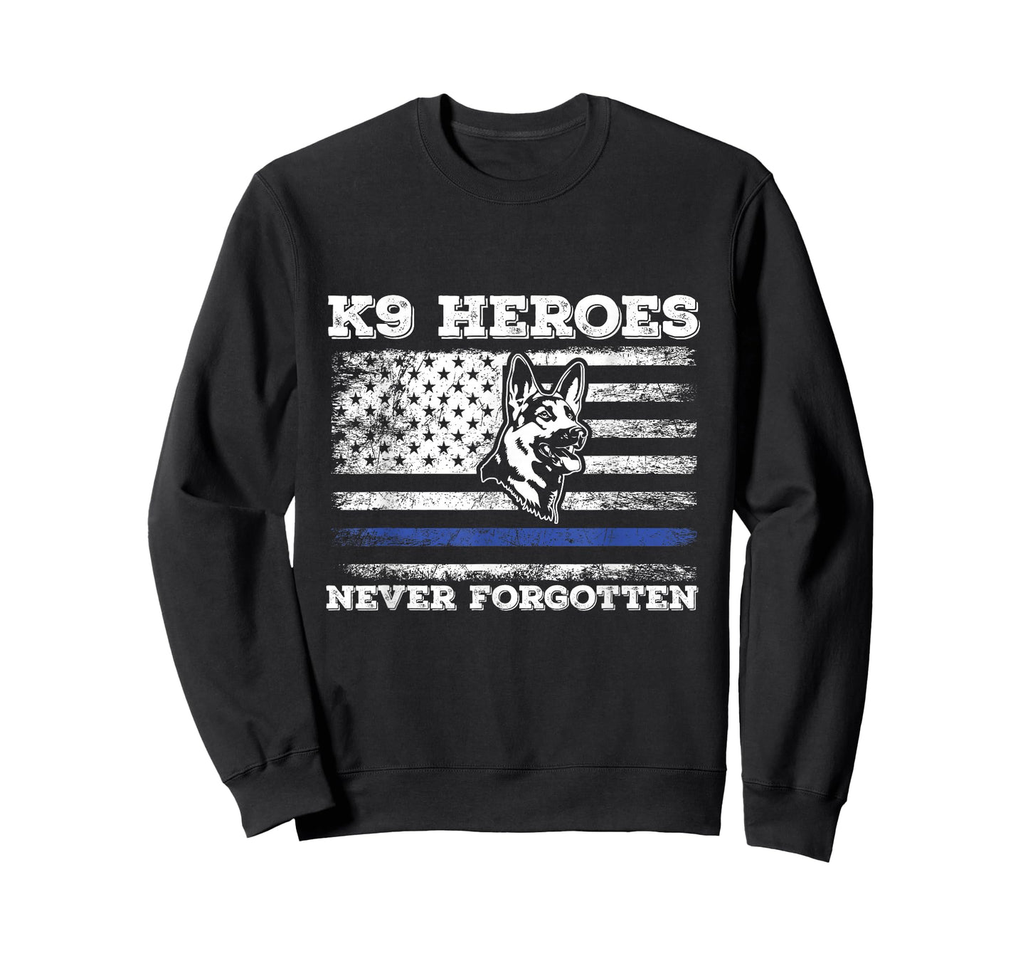 K9 Veteran Military Working Dog USA US Flag K9 Veterans Day T-Shirt