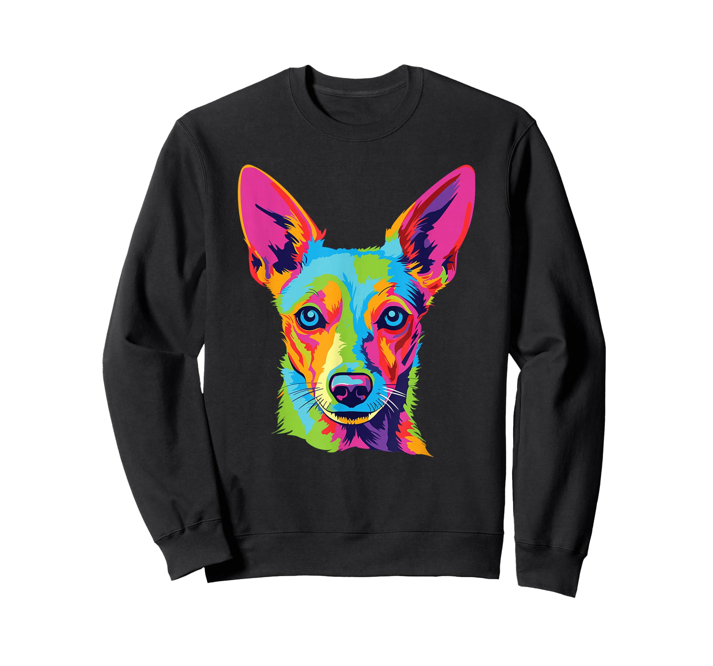 Watercolor Colorful Portuguese Podengo Pequeno Dog T-Shirt