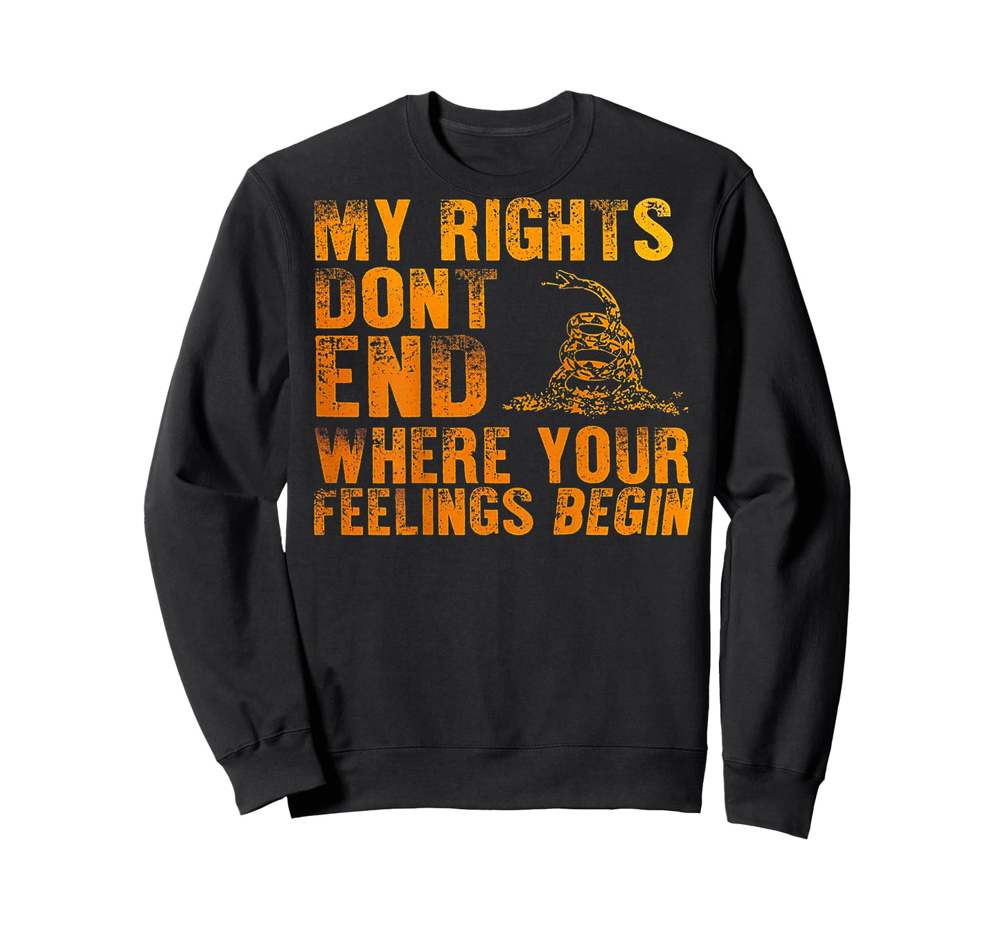 My Rights Don't End Where Your Feelings Begin (on back) T-Shirt