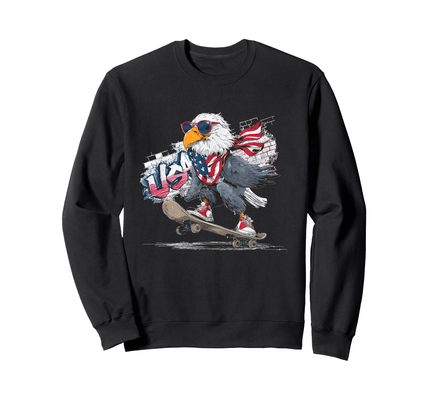 USA Skateboard Costume for Eagle and Skater T-Shirt