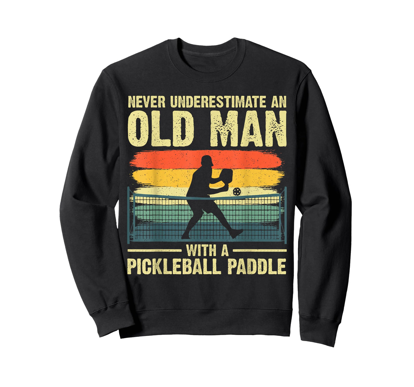 Cool Pickleball Design for Men Grandpa Pickleball Player T-Shirt Small
