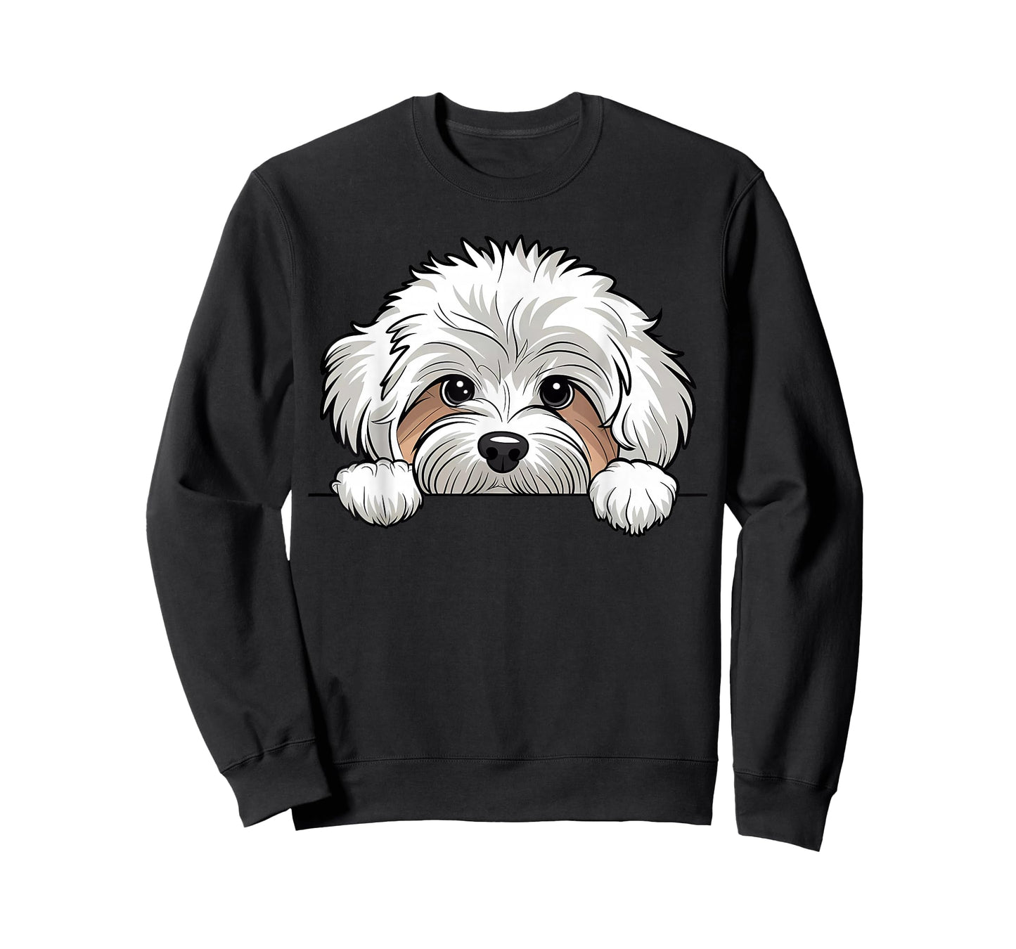 Cute Maltipoo Peeking Pocket Puppy Funny Dog Lover T-Shirt
